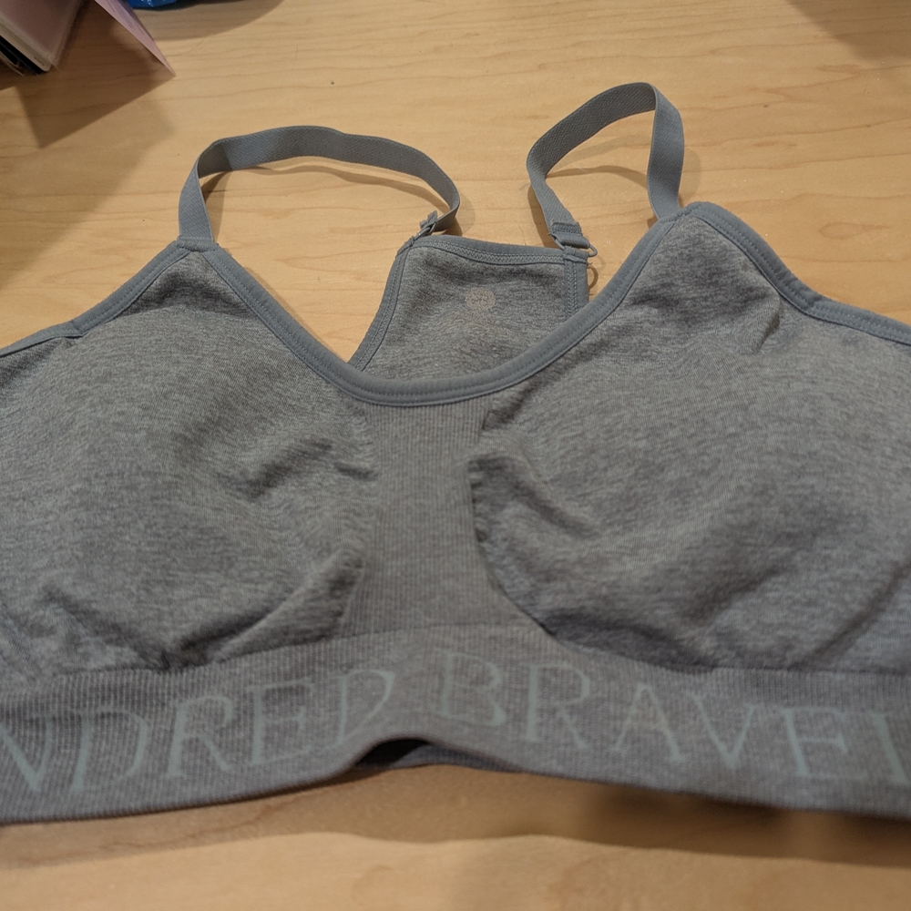 Gray Women's Sports Bra